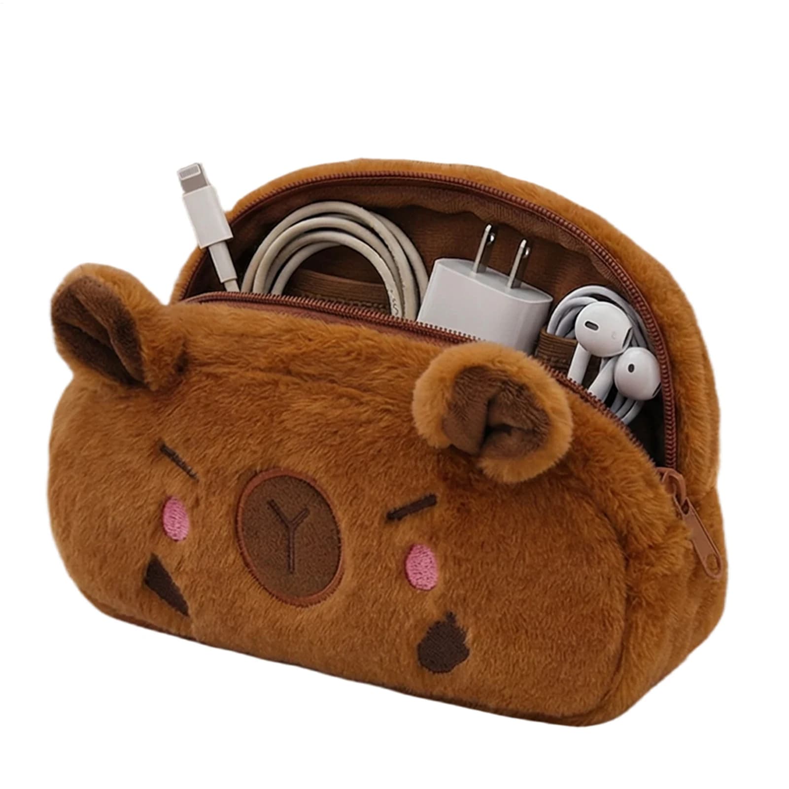 Astucci per matite per bambini Simpatico cartone animato Capybara Astuccio per matite Organizzatore Astuccio per penne di grande capacità Cancelleria scolastica Organizzatore di matite