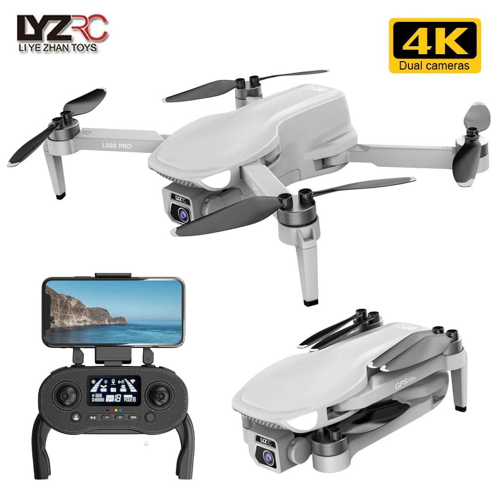 L500 PRO 4K GPS Drone con fotocamera Brushless Pro Quadcopter FPV 5G Wifi 1.2 km 25 minuti di volo RC elicottero fotocamera Mini Drone 250g
