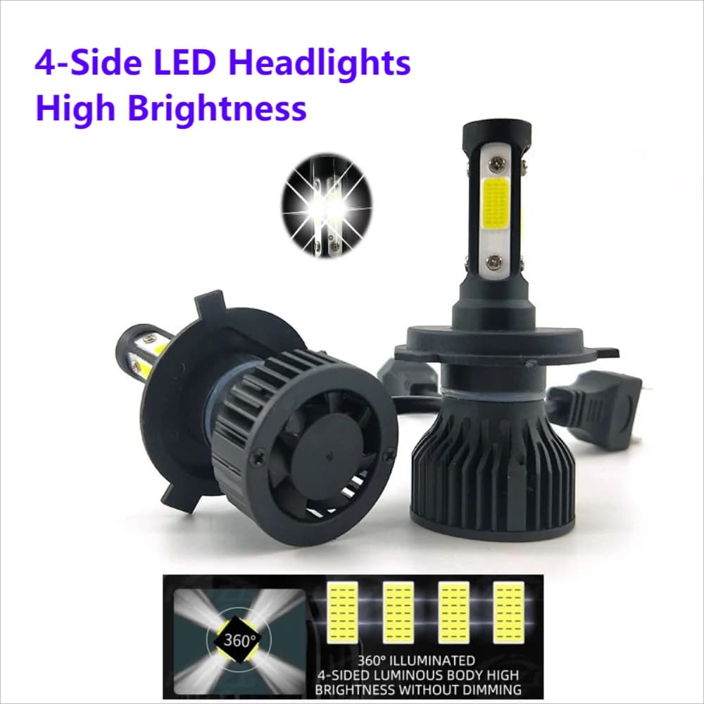 2 pezzi 16000Lm 50W H4 H8 H9 9004 9007 Fascio Hi/Lo H1 H3 H7 9005/HB3 9006/HB4 H8H9H11 9012 Auto Led Faro Bianco Luci per auto 12V