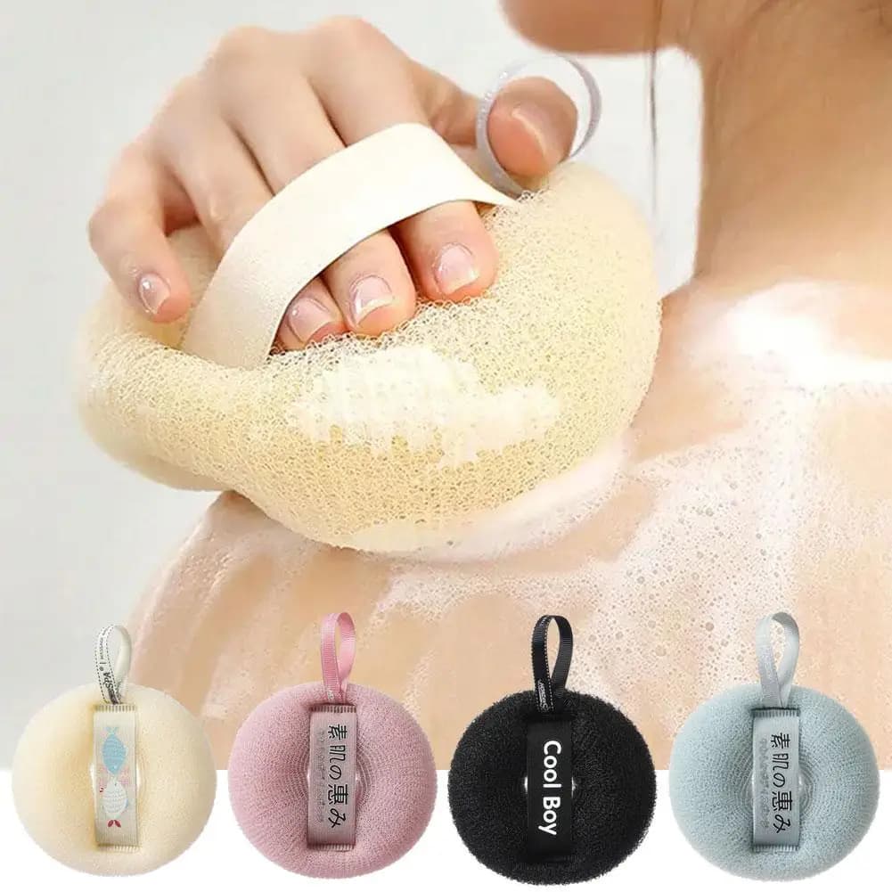Sfere di spugna da bagno Spazzola per pulizia Soffio per doccia Detergente per il corpo Scrubber esfoliante Sfera da bagno Spazzola per massaggio 3D Forniture per il bagno