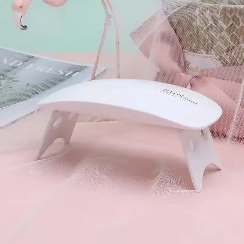 Mini Lamp UV LED 6W for Drying Gel Nail Polish, Portable and Foldable, Timer 120s/60s, Manicure Machine, Nail Art Drying Tool