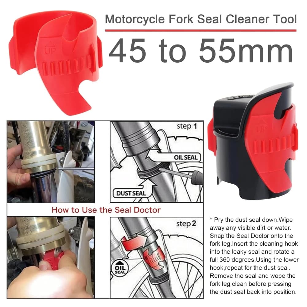 Universal Tool for Cleaning and Repairing Gaskets Fork Moto 45mm-55mm - Cleaning Tool for Front Shocks