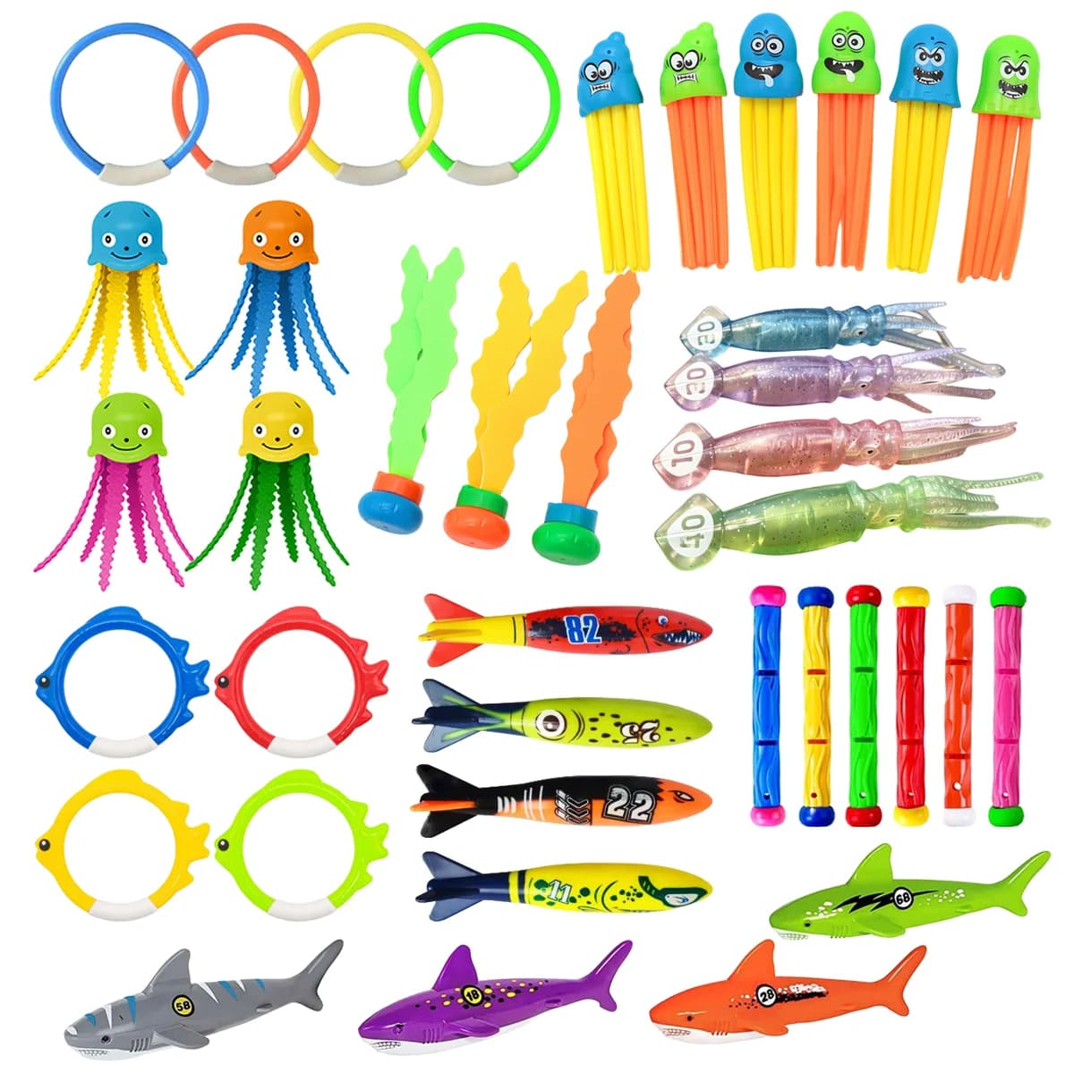 Giocattolo Estivo a Forma di Squalo con Razzo Lanciatore per Piscina, Spiaggia, Giochi d'Acqua, Divertimento in Piscina, Giochi Educativi per Bambini, Regali