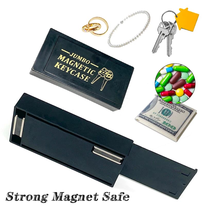 Chiave magnetica portatile cassetta di sicurezza nascosta chiave di scorta serratura magnete Stash esterno per Home Office Car Truck Secret Box
