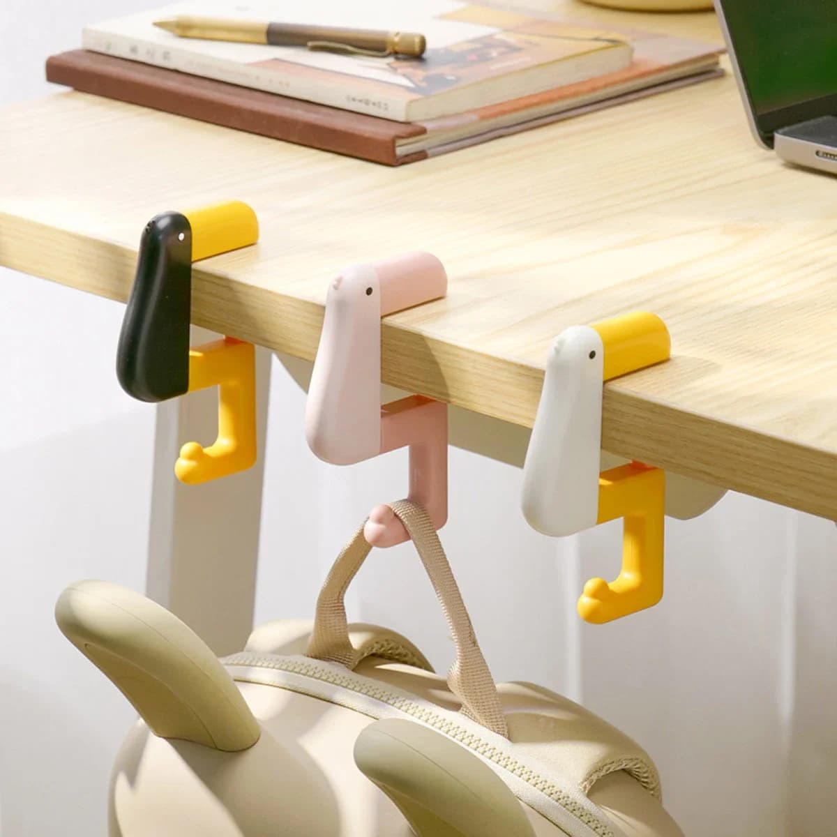 Duck Shaped Hook for Decoration, Table Dresses, Wall Hook for Bag, Holder for Borsetta Without Drilling, Supplies for Office and Students