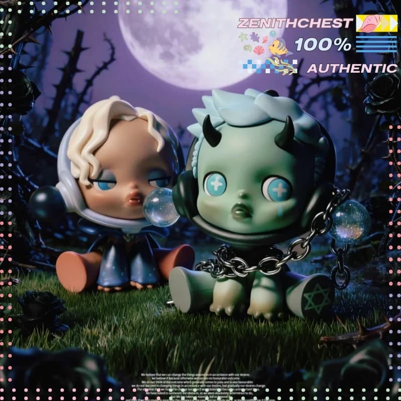 POP MART SKULLPANDA Serie di castelli antichi Scatola cieca Le figurine di scatole cieche a tema scuro sono regali unici Unbox the sconosciuto