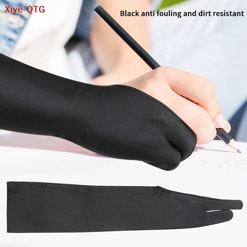 NUOVI Guanti da pittura a due dita anti-touch più lunghi (1/2 pezzi) per tablet, guanti per pittura touch screen, forniture artistiche, guanto da disegno