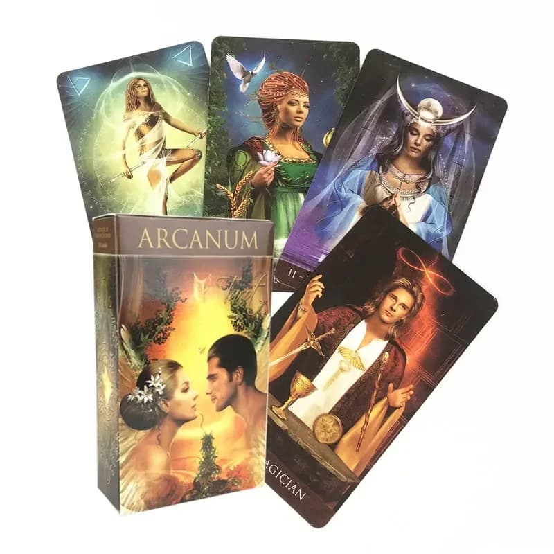 Carte dei tarocchi dell'Arcanum di alta qualità Carte da gioco per feste in famiglia Mazzo di carte dei tarocchi Giochi da tavolo