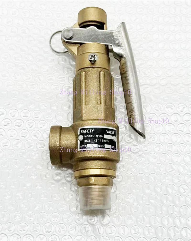 Valvola di sicurezza in rame S10L 1/2 "3/4" 1 "valvola limitatrice di pressione in ottone 5bar/8bar/10bar per compressore d'aria a vite DN15/DN20/DN25