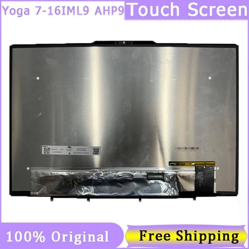 Touch screen da 16 pollici per Lenovo Yoga 7 2-in-1 16AHP9 16IML9 Sostituzione del gruppo display 1920x1200 FHD con cornice