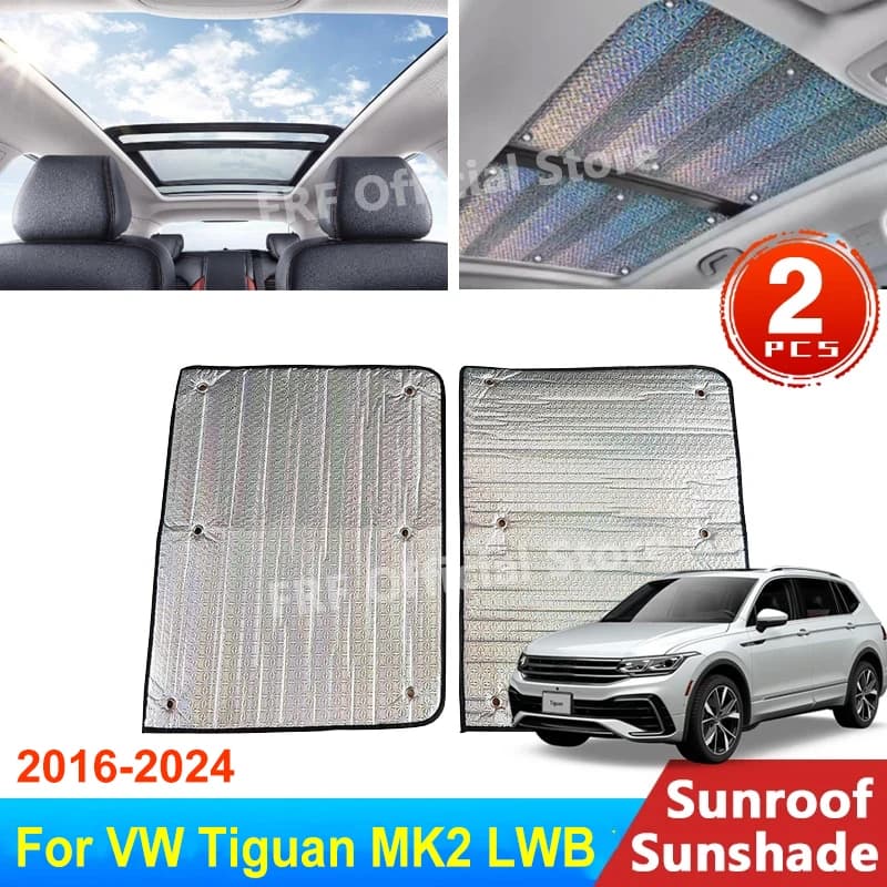 Sunroof Sunshade for Volkswagen VW Tiguan MK2 2016-2023 2020 Allspace L LWB Roof Sunscreen Heat Insulation Windscreen Accessorie