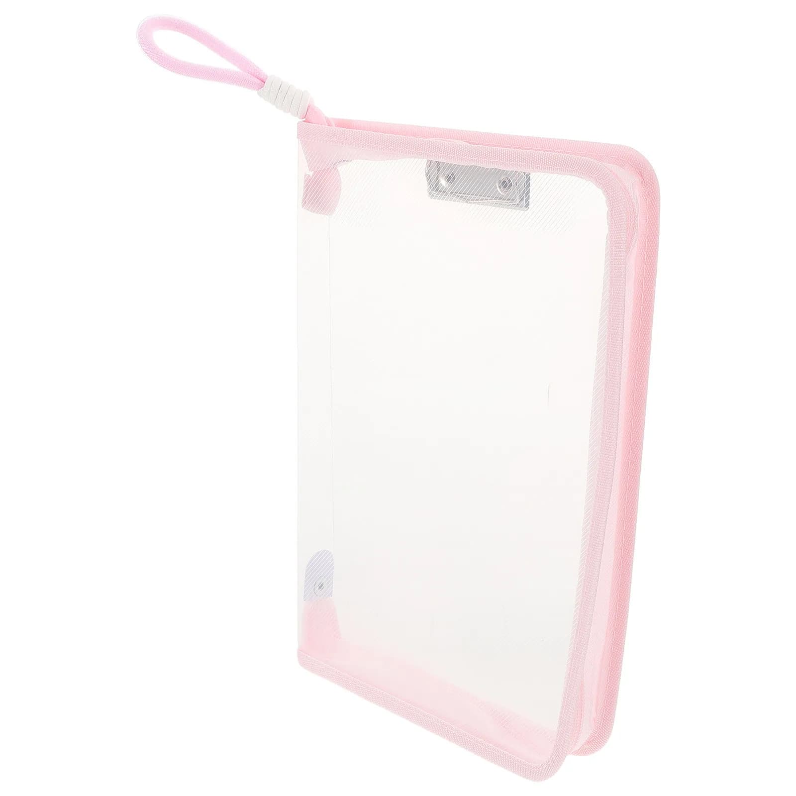Cartella Portadocumenti Trasparente Impermeabile Grande Capacità A4, Organizer con Cerniera per Studenti, Forniture Scolastiche, Borsa Porta Cancelleria
