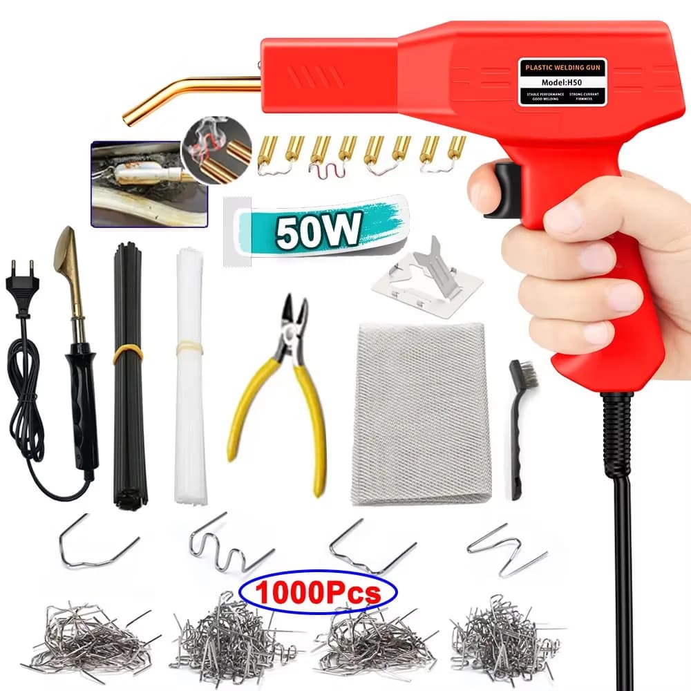 50W Plastic Welding Kit Hot Welding Machine Equipment Car bumpers Crepa Dent Repair Hot Gun