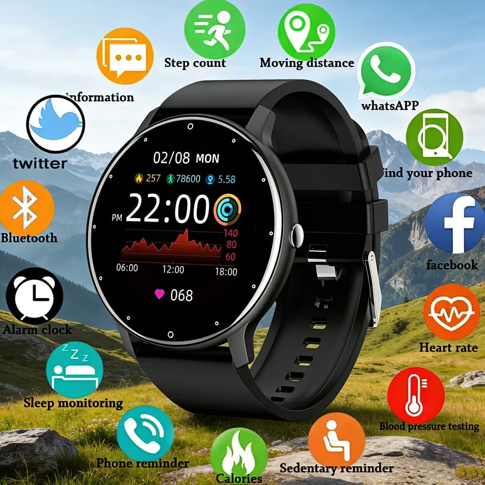 Nuovo Smartwatch Ultra-Sottile 2026 per Uomo, 100+ Modalità Sportive, Monitoraggio Frequenza Cardiaca, Assistente Vocale AI, Chiamate Bluetooth