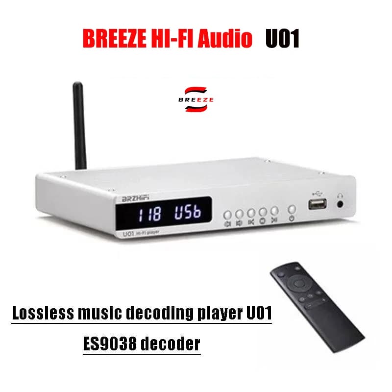 BREEZE 2025 ultimo BRZHIFI U01 musica senza perdita USB chiavetta APE player ES9038 decodificatore giradischi digitale Bluetooth 5.0