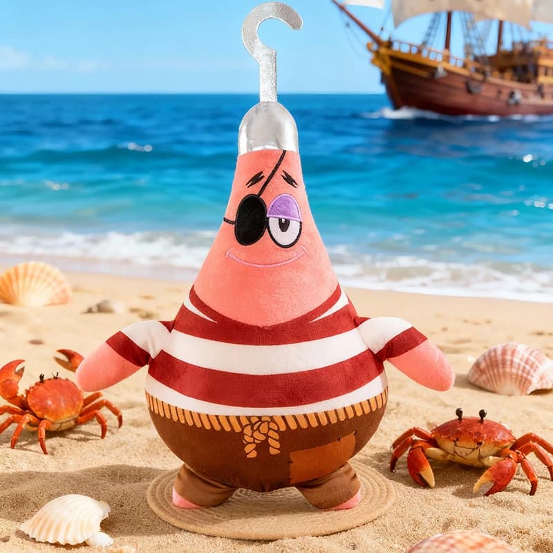 Peluche Spongebob Squarepants e Patrick Star 22-24cm, Giocattoli di Peluche Cartoon, Cuscino Anime, Regalo di Compleanno per Bambini, Natale