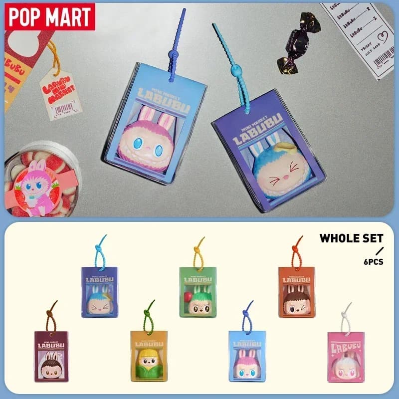 POP MART THE MONSTERS Wacky Mart Series-Squishy Charm Blind Box Mystery Box Doll Cute Anime Figure Guess Bag Toys Desktop