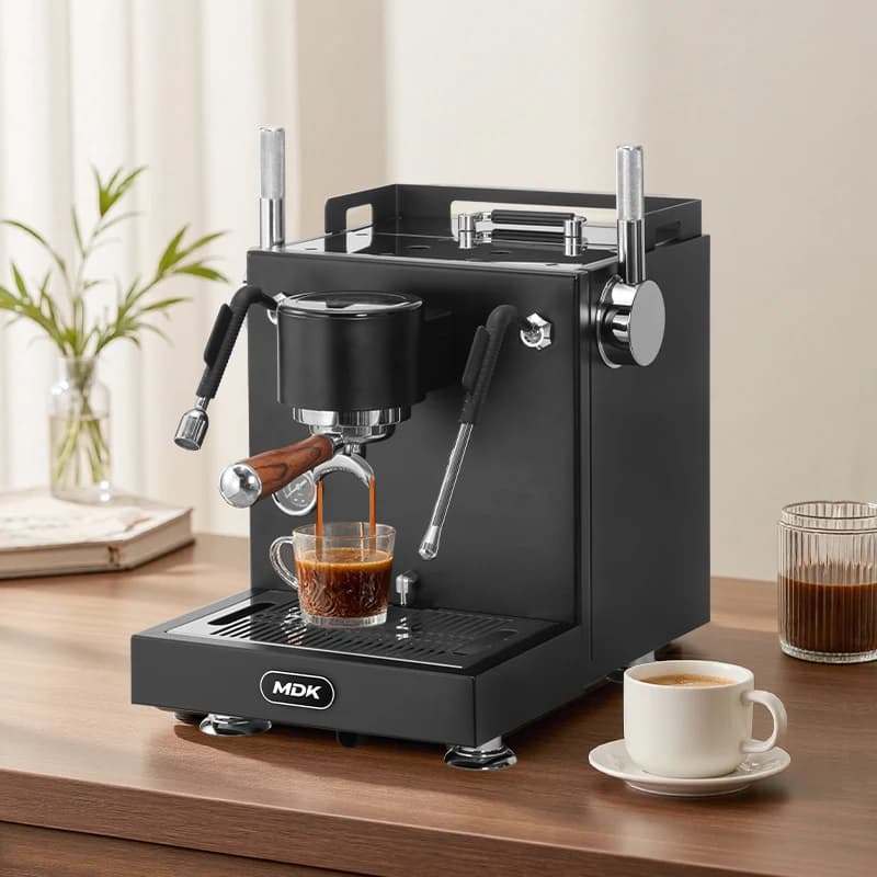 Macchina per caffè espresso commerciale MDK MC3 Macchina per caffè semiautomatica con grande caldaia per auto d'hotel RV domestico