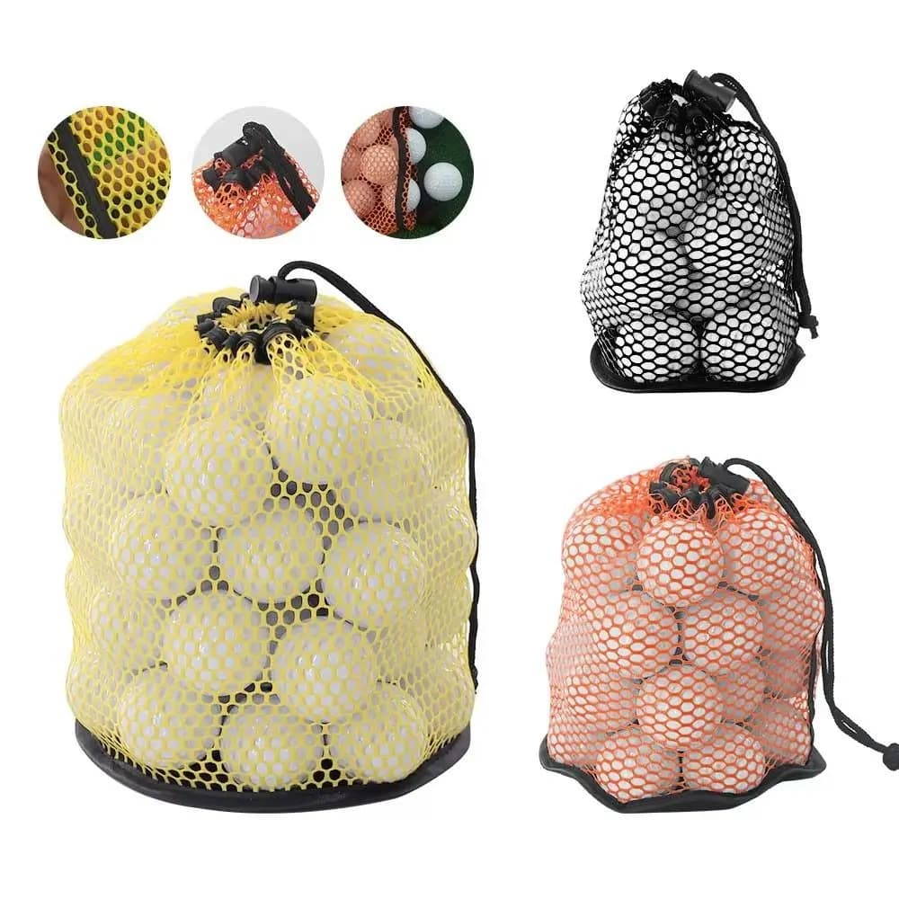 Sacchetto con Coulisse per Palline da Golf, Contiene 12/25/50 Palline, Custodia per il Trasporto, Organizzatore per Palline da Golf, Comodo Sacchetto a Rete in Nylon per Palline da Golf
