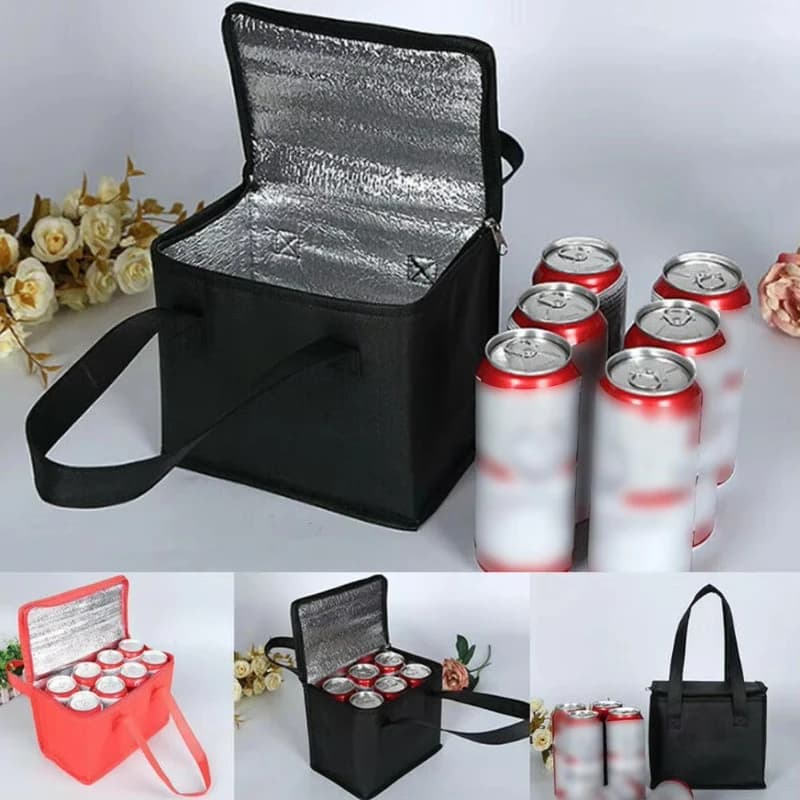 Borsa termica riutilizzabile Borsa termica per birra isolata Borsa per barbecue all'aperto Viaggio di campeggio Pasto Bevanda Bento Forniture Borse per il pranzo Picnic