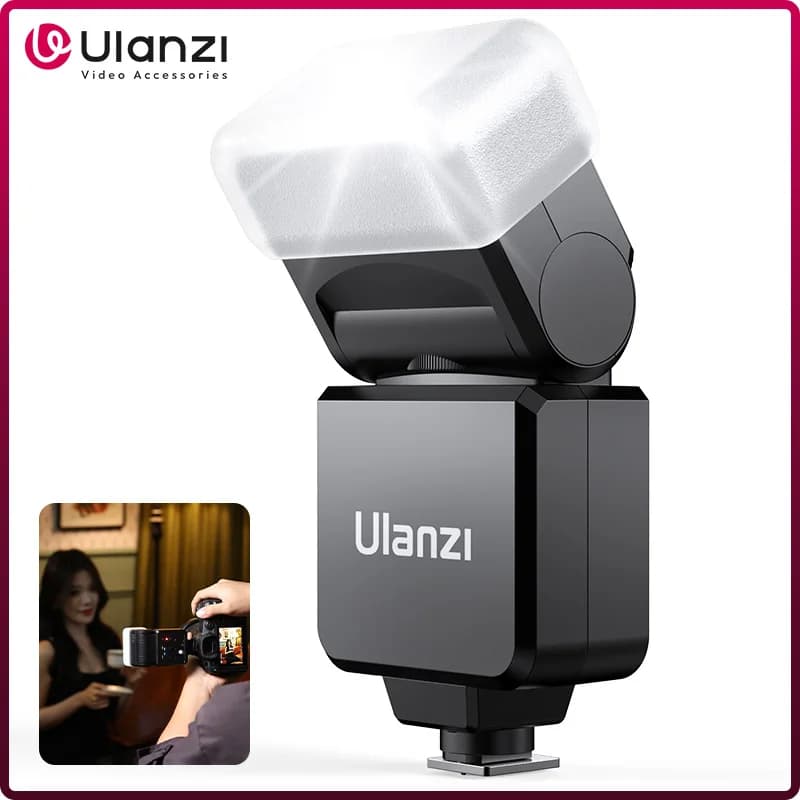 Ulanzi F32 Flash per fotocamera Speedlite GN32 Flash wireless sulla fotocamera per fotocamera DSLR Sony Canon Nikon Panasonic Olympus