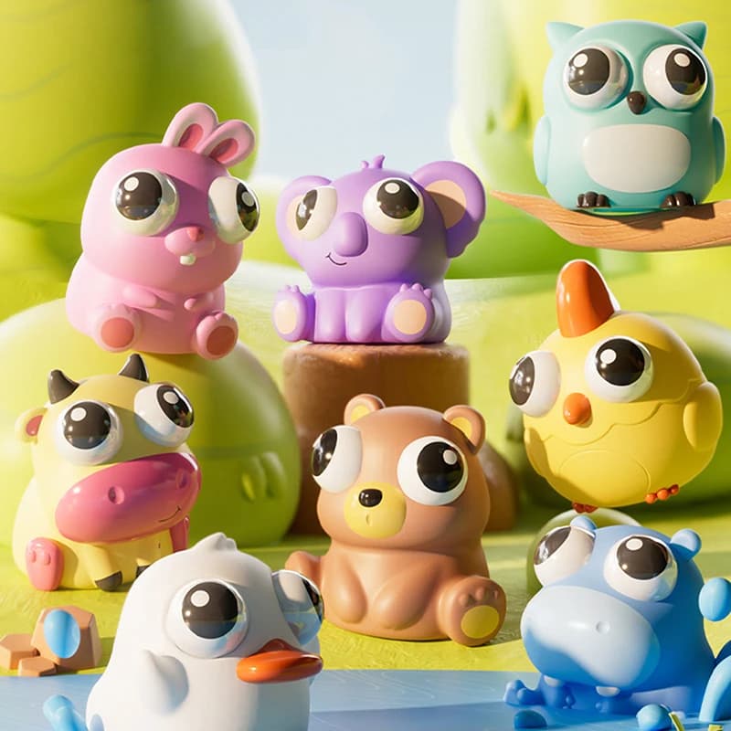 Pop Eye Squeeze Cartoon Animal Sensory Toys Fun novità Fidget Stress Relief ansia bulbo oculare che rimbalza giocattolo regali per bambini adulti