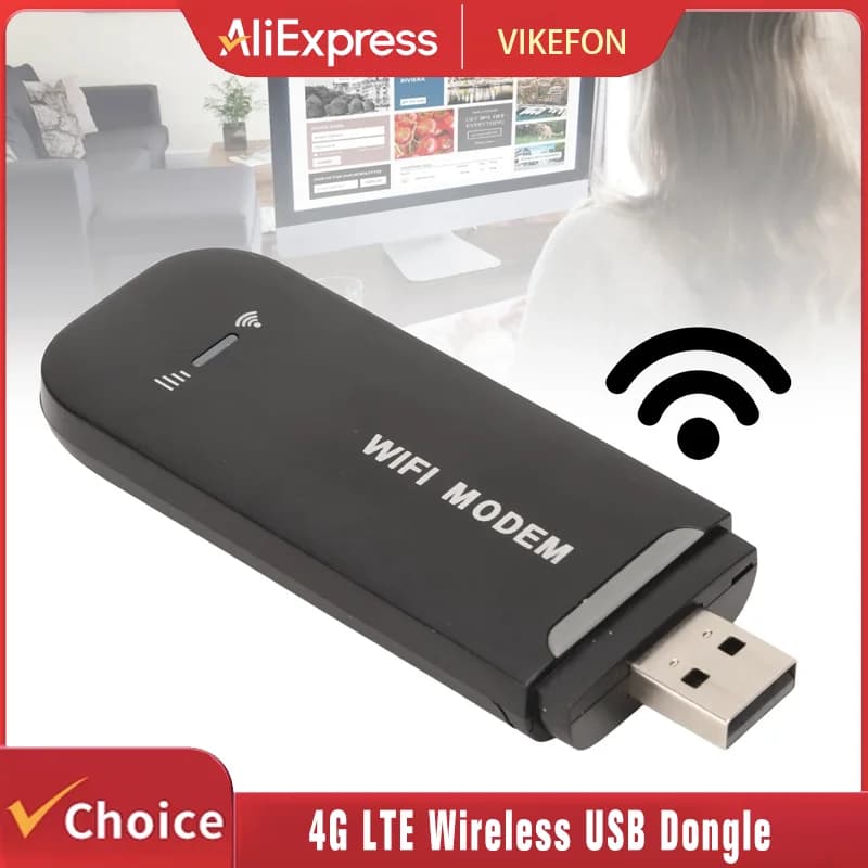 Router WiFi 4G Nero Fino a 10 utenti Connessione semplice stabile Router USB Plug and Play 4G LTE per Hotspot Scheda Micro SIM Telefono PC