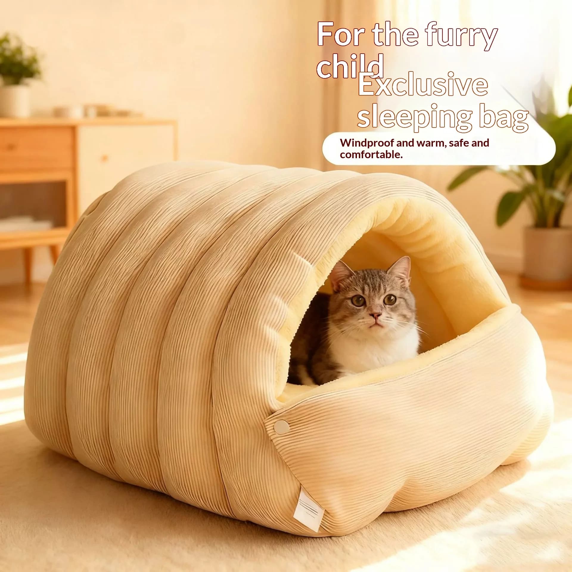 Letto per gatti riscaldato Casa invernale calda in peluche con copertura rimovibile Impermeabile resistente ai graffi per gatti Cani di piccola taglia Comfort Calore per animali domestici