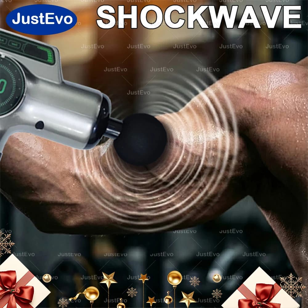 Pistola Massaggiante Professionale a Percussione con Display LCD Intelligente, 99 Velocità Regolabili, Dispositivo per il Comfort Corporeo, Massaggiatore a Forza Inarrestabile con Kit Pro a 8 Testine e Custodia Portatile per il Sollievo Quotidiano