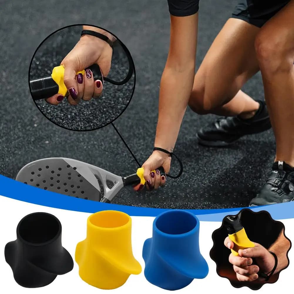Copertura in Silicone per Impugnatura Racchetta da Tennis, Dispositivo Antiscivolo Portatile per Correzione Impugnatura, per Allenamento Tennis e Badminton