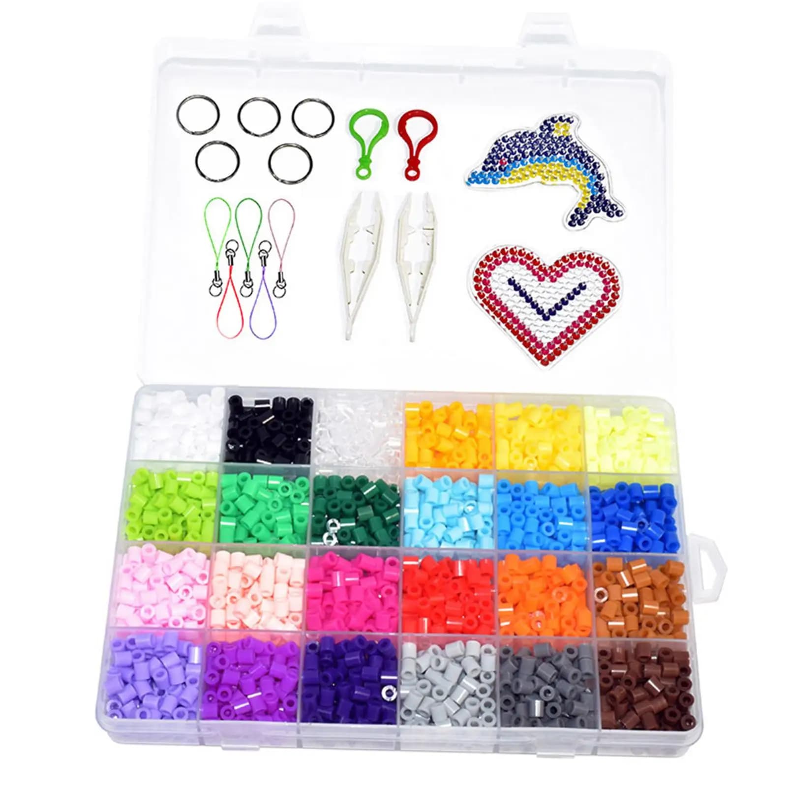 2400x Water Fuse Beads Kit Handmade Crafts 24 Colors 3D Puzzles for Christmas Birthday Gift DIY Craft Making Educational DIY Toy