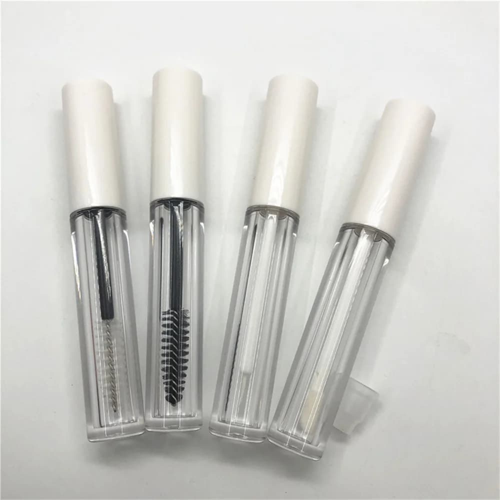 Blank pipes for lip gloss with 3 ml mascara tube with sticker applicator Eyelash cream Cosmetic container lip balm bottle for plastic lipstick