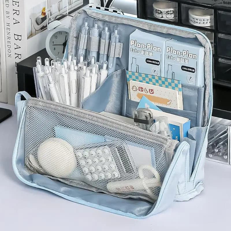 Student stationery bag High-end pencil holder Box Simple stationery box Office stationery bag