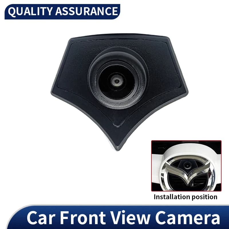 Auto Vista Frontale LOGO Macchina Fotografica HD Grandangolo di Visione Notturna Impermeabile Macchina Fotografica di Parcheggio Anteriore Per Mazda 2 3 5 6 8 CX-7 CX-9