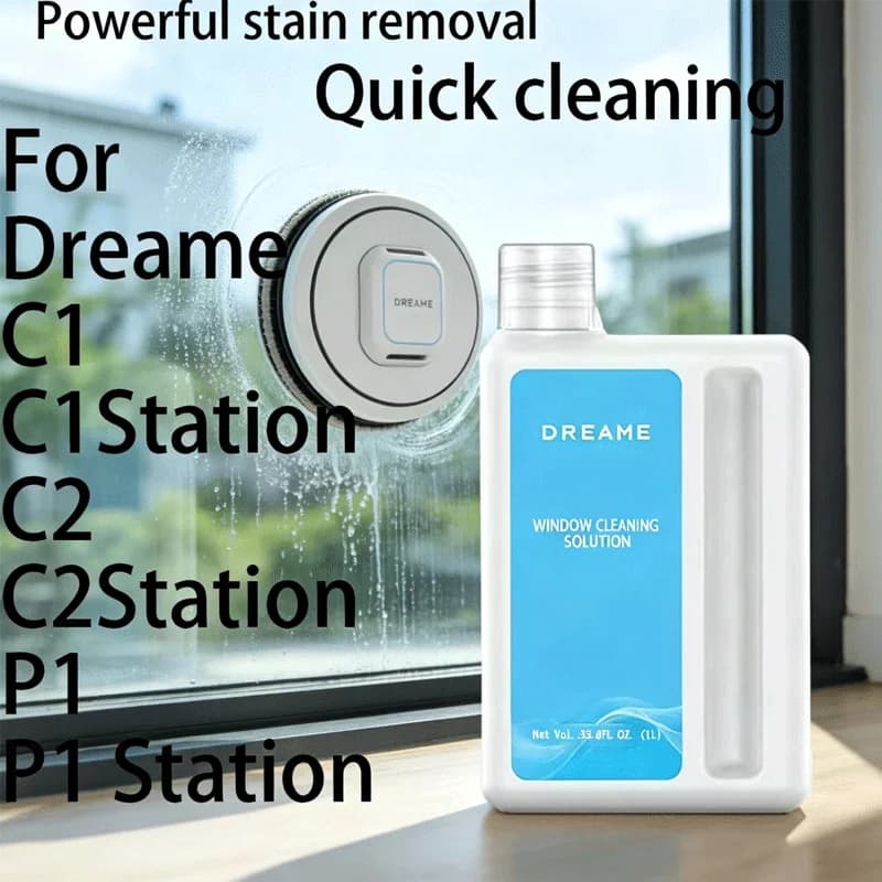 Liquido detergente originale Dreame 1L per robot lavavetri C1/C1Station/C2/C2Station/P1/P1Station, accessori per la pulizia.