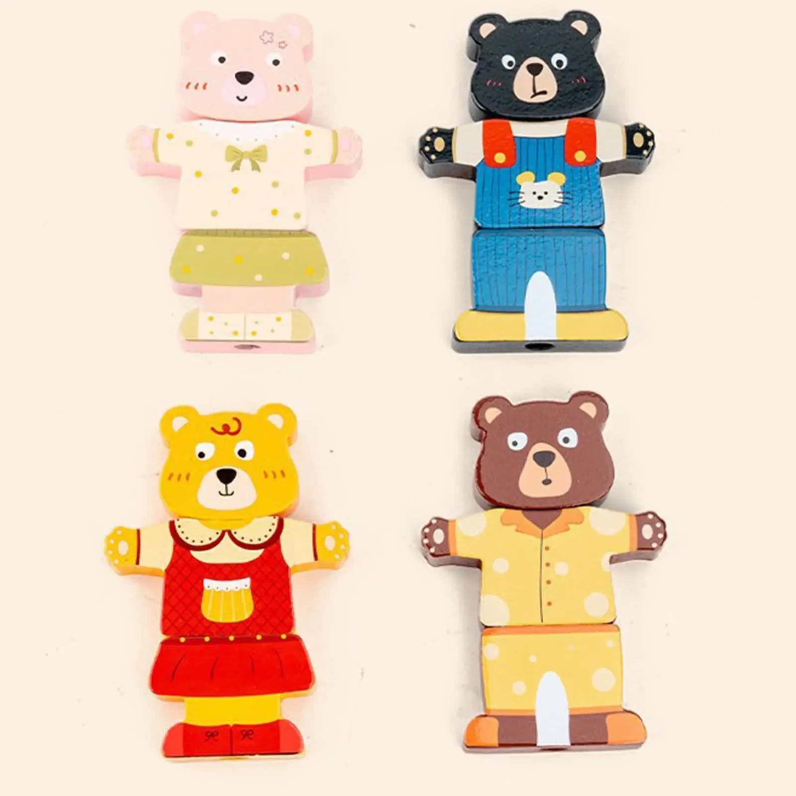 Blocchi impilabili educativi in legno per bambini, gioco di abbinamento con puzzle di forme per l'apprendimento prescolare e le abilità motorie