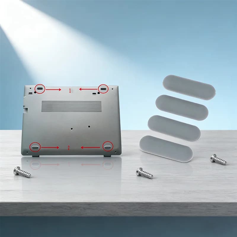 2026 NUOVI piedini in gomma originali di ricambio 4 pezzi, antiscivolo e assorbimento degli urti per EliteBook G5 G6 Series, copertura della base del laptop