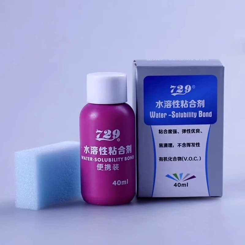 729 Ping Pong Water Collar 40ML Without VOC High Elasticity Easy to use Water-based ping pong rubber sponge stick adhesive
