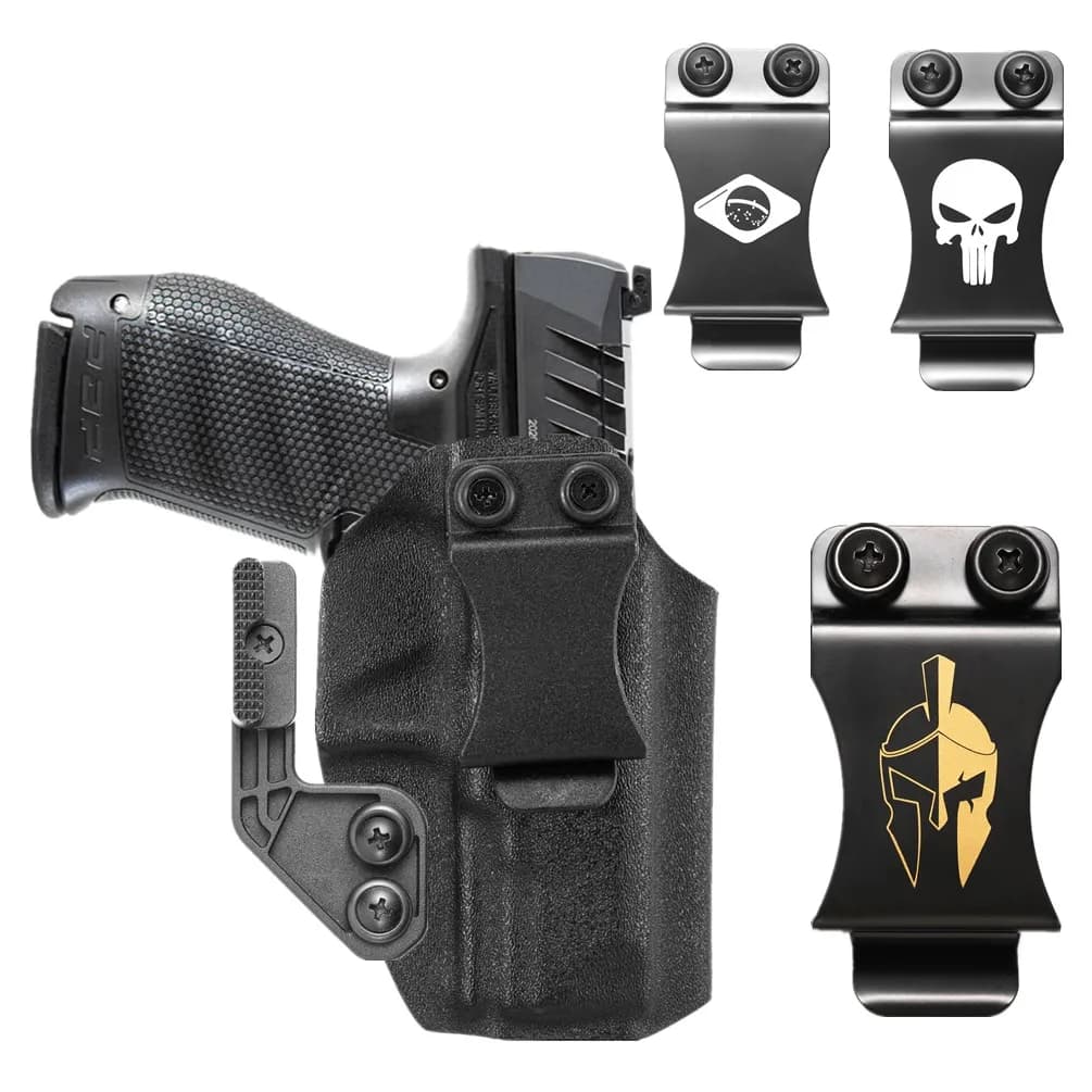 Kydex Inside the Belt IWB Fondina For Walther PDP Compact 4 "9mm.40 Belt Tactical Trousers Hidden Carry Hide Gun Case