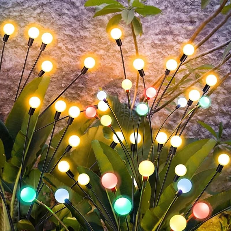 10/8/6 LED Solare Firefly Luce Esterna Impermeabile Festa di Nozze Ornamento Giardino Prato Percorsi Decorazione Solare Ghirlanda Luci