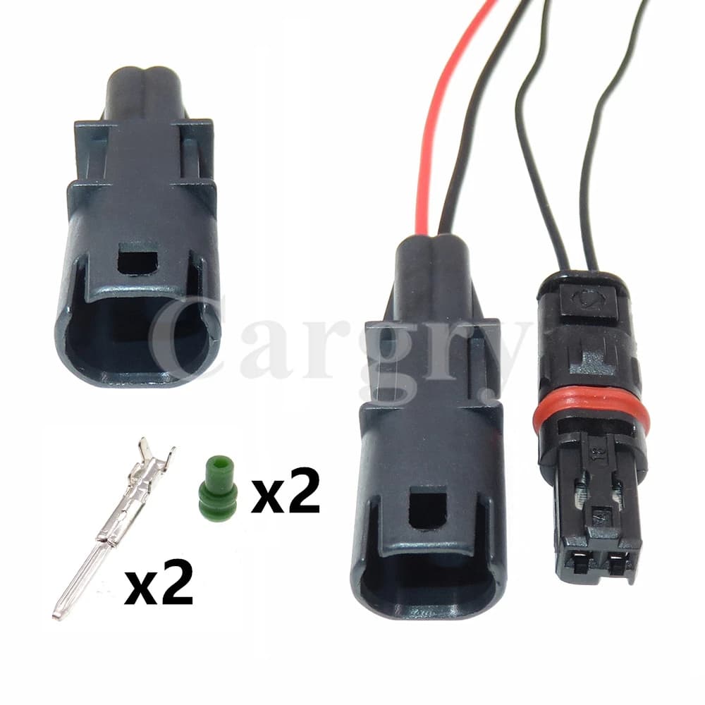 1 Set 2P Auto LED luci modifica spina per BMW Auto Samll presa di corrente connettore di alimentazione con fili