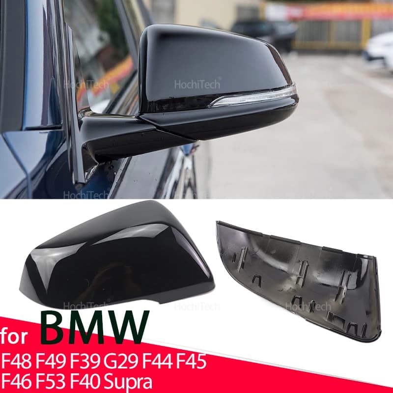 Sovrapposizione Nero Brillante Stile Nero Tappi di Copertura Dello Specchio Laterale per BMW F48 F49 F39 G29 F44 F45 F46 F53 F40 per Toyota Supra Accessori