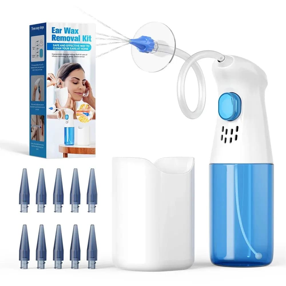 Rimozione del cerume detergente per le orecchie manuale detergente per l'acqua Kit di rimozione del cerume sistema di lavaggio per l'irrigazione dell'orecchio Kit di pulizia dell'orecchio cura sana