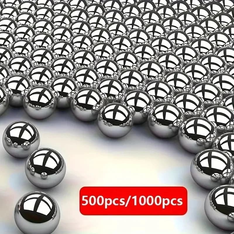 500/1000 Pz/lotto 6mm Sfere In Acciaio Fionda Caccia Acciaio Ad Alto tenore di carbonio Fionda Sfere Catapulta Fionda Colpire Munizioni di Acciaio