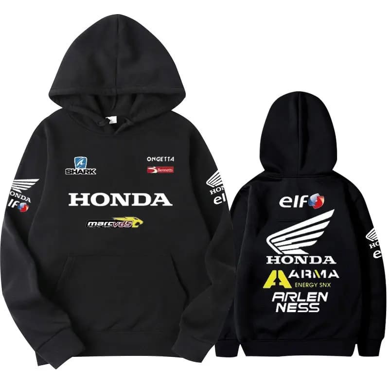 2025 Honda Moto sweatshirt with hood sweatshirts outdoor sportswear Honda motogp cycling Fan clothing for all seasons Women's clothing for men