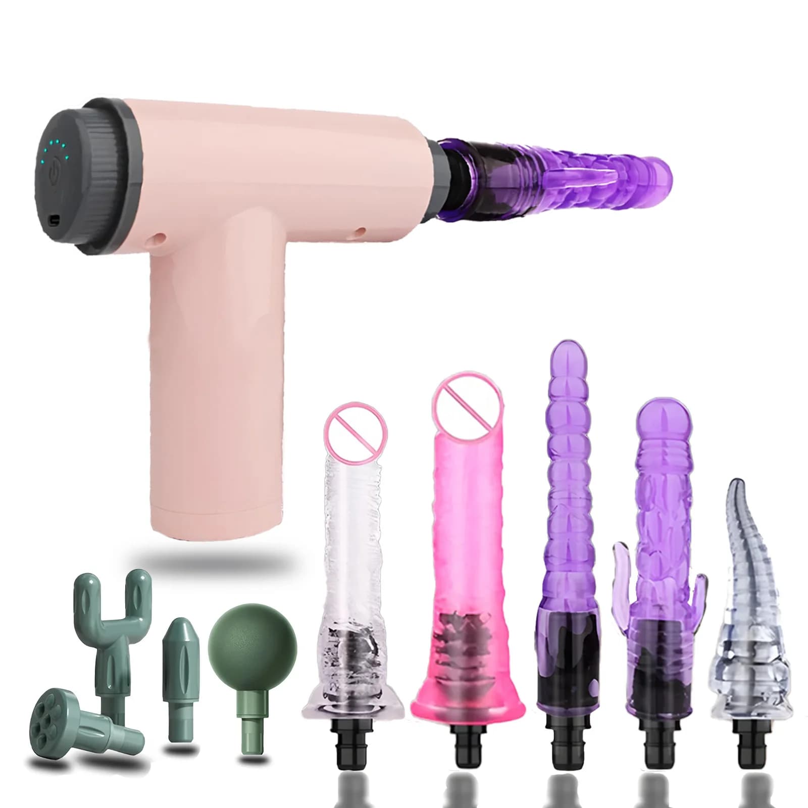 Portable Massage Gun, vibrator, sex toys for women, automatic sex machine with clitoris stimulation, sexy toys for couples 18