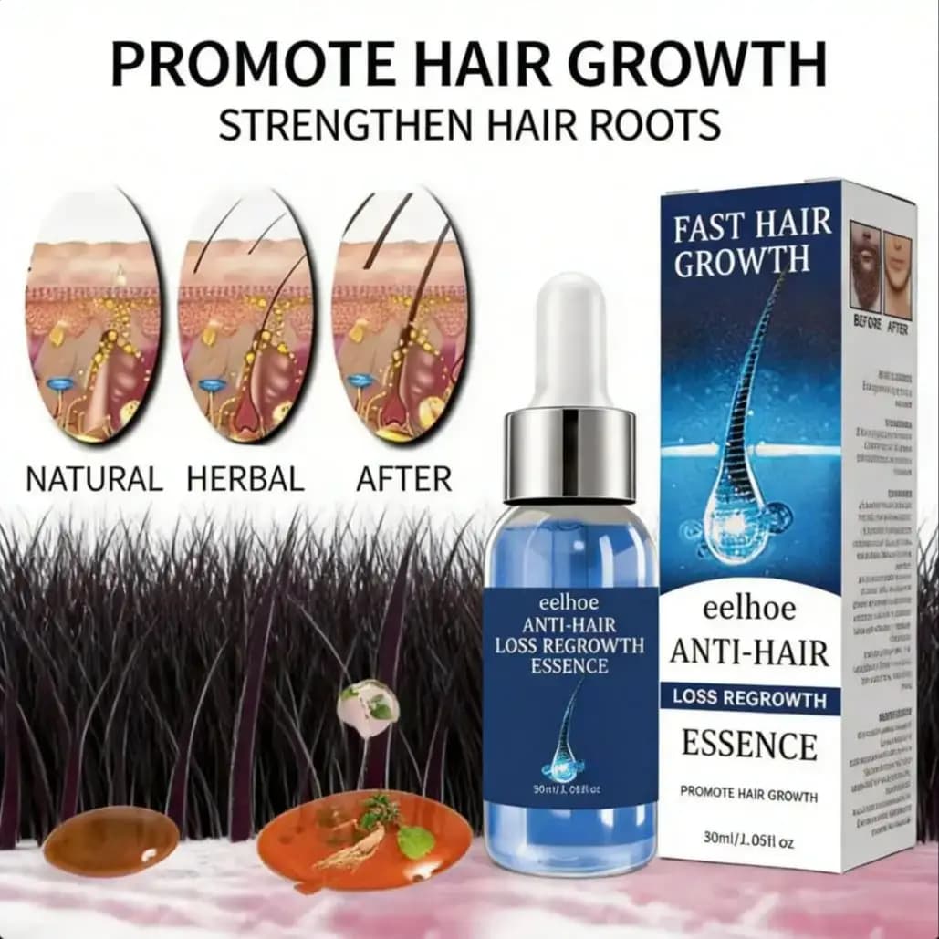 Biotin Fast Hair Growth Oil Products Care Scalp Massage Treatments Anti Hair Loss Effective Grow Thicker Hair Serum for Men