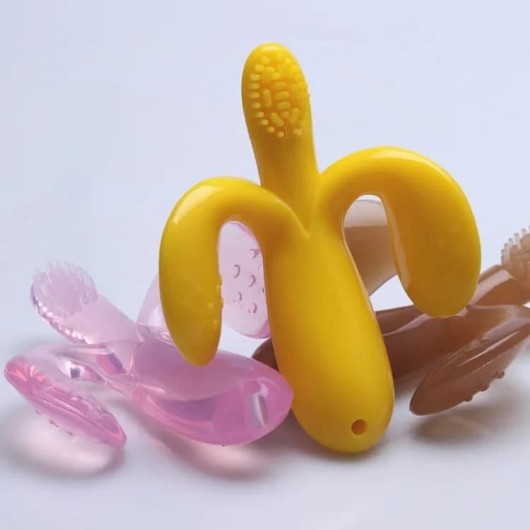 Spazzolino da denti tartaruga marina di alta qualità Spazzolino da denti per bambini in silicone morbido e sicuro per l'ambiente Dentizione per bambini Spazzolini da denti per bambini