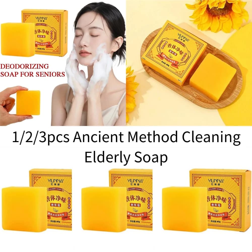 Ancient Method Cleaning Elderly Soap 80g Pure Flavor Fragrance Body Soap Handmade Soap Cleaning Moisturizing 80g 1/2/3pcs 2026