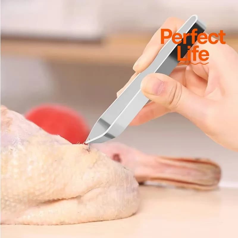 1 pcs 430 Stainless Steel Fish Bone Grids Gripper Clips Remover Fish Bone Clasp Cooking Gadgets Tools
